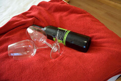 Wein im Bett