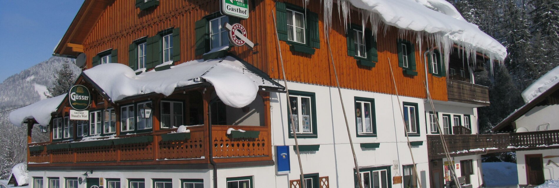 Gasthof Staudnwirt, Bad Aussee, Winter, Außen