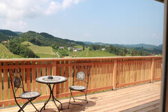 Der Hermannhof Neugebaute Terrasse