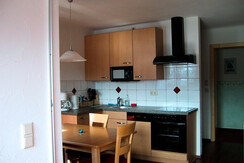 Küche mit E-Herd, Backrohr, Geschirrspüler, Mikro