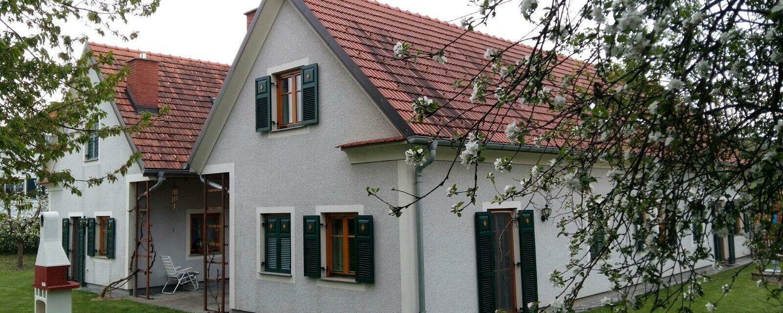 Hausansicht Blick vom Garten