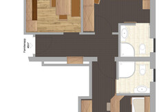 Grundriss Familienapp.