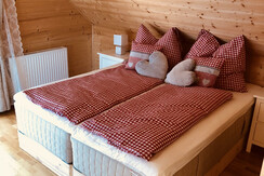 Schlafzimmer im Ferienhaus Heiserer