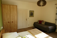 Double room on the ground floor + sofa bed