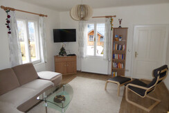 Living room with TV and DVD Player