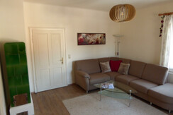 Living room with TV and DVD Player