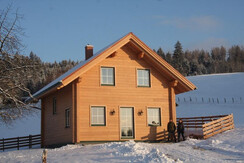 Ferienhaus im Winter