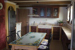 Ferienwohnung Isa è bella Küche Esstisch