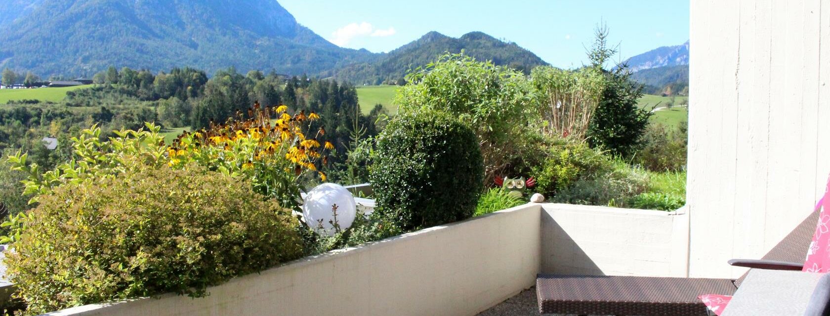 Ferienwohnung Kaiserblick, Bad Aussee, Terrasse