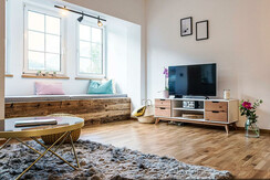 Ferienwohnung Seeblick, Grundlsee, Wohnzimmer