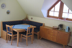 Essbereich Ferienwohnung Strametz