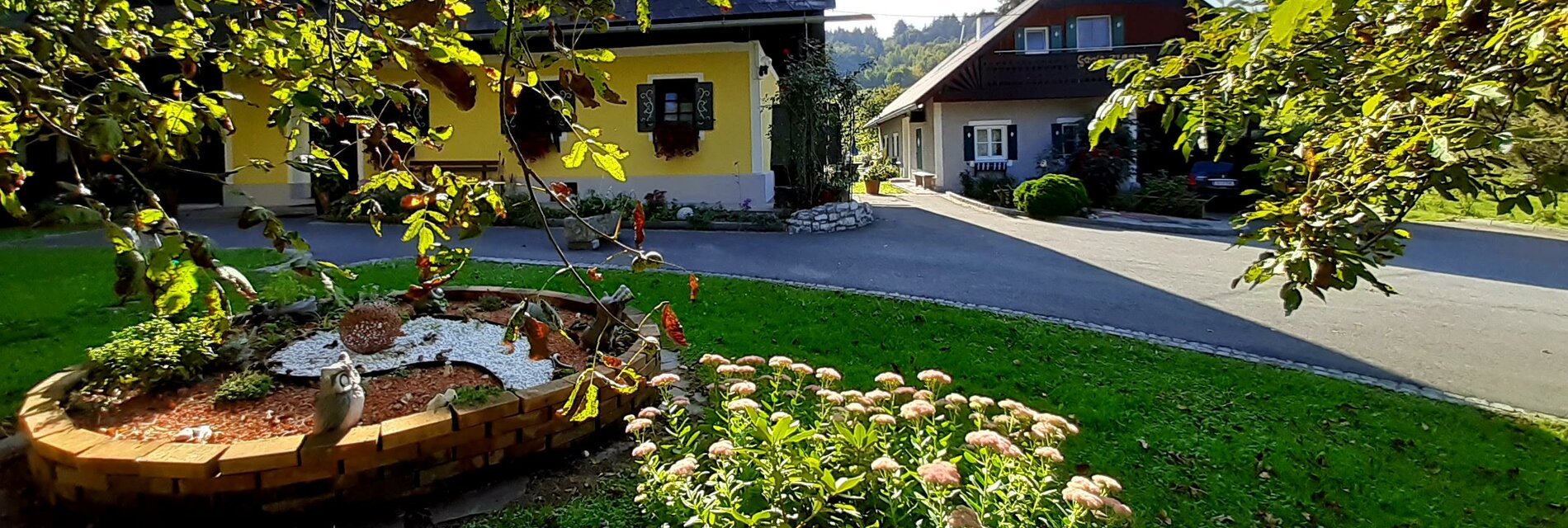 Ansicht bei der Zufahrt zum Hause Wieser