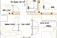 Maderebner "Kräuterhexe" Raumaufteilung