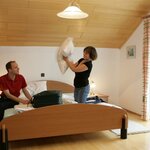 Photo of Twin room, shower, toilet, balcony | © Gästehaus Reiner