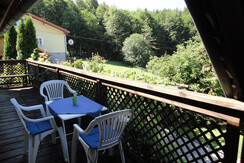 Balkon für die Appartements