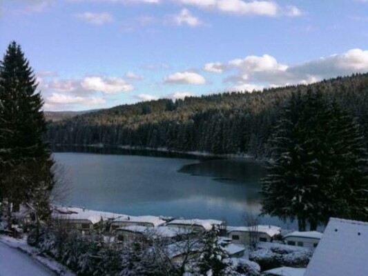 Pension Maurer, Blick auf Packer Stausee Winter