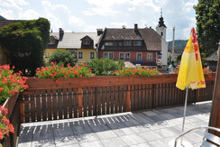Terrasse Kirche