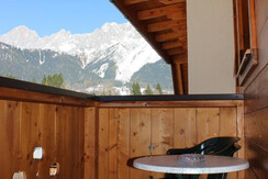 Balkon - Aussicht einer der Einraumwohnungen