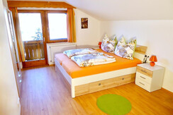 Bedroom with balcony