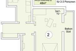 Wohnung Süd Plan