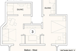 Wohnung West Plan