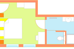 Grundriss Zimmer 100