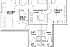 Haus Schaumberger - Appartementplan