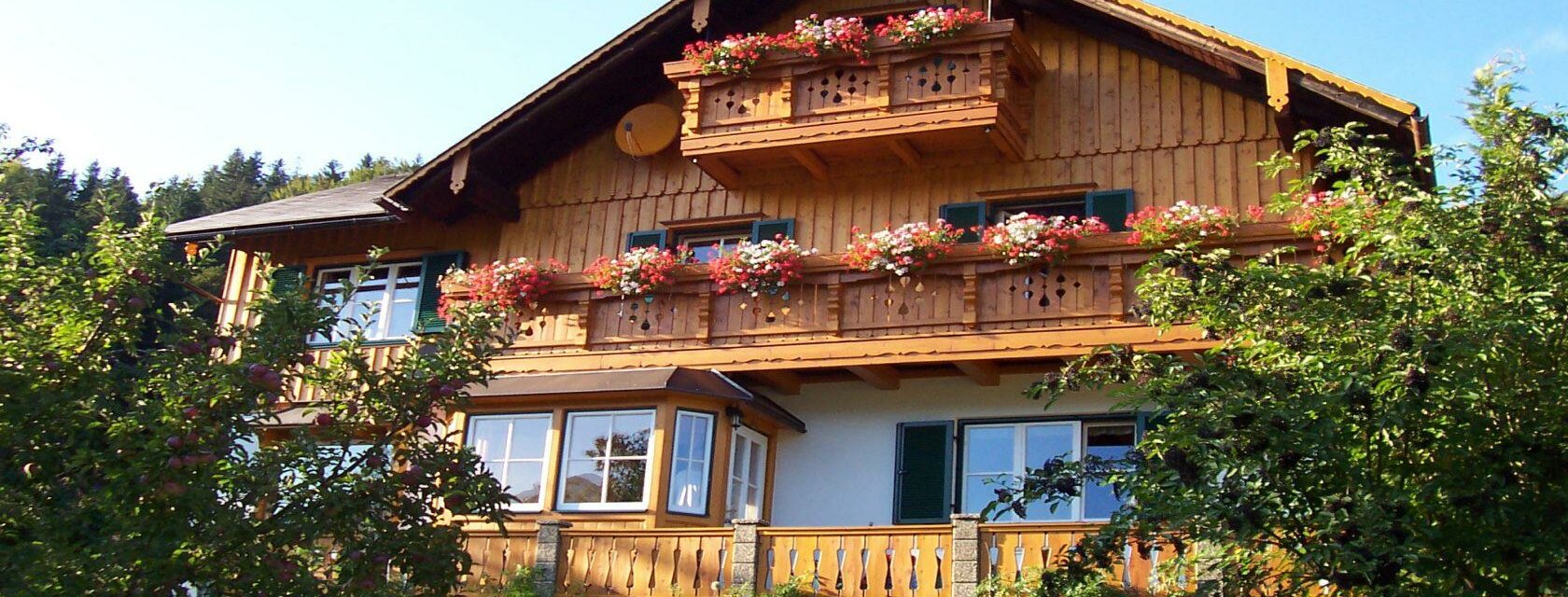 Haus Schrei, Grundlsee, Hausansicht Sommer