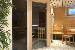 Saunalandscape, Solarium and Fitness-Corner