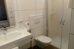 Badezimmer im Hotel Zum Schwan