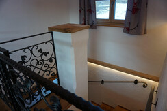 stairs to the living room