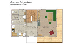 Grundriss Erdgeschoss  Weingartenstöckl Gamlitz