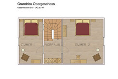 Grundriss Obergeschoss Weingartenstöckl Gamlitz