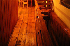 Treppenhaus mit Sitzecke