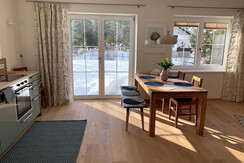 Einbauküche mit Essplatz, Sonnenterrasse