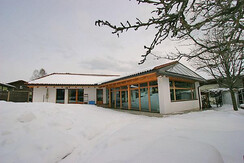 Wasserhaus im Winter