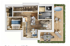 MONDI Chalets am Grundlsee Grundriss Chalet Deluxe