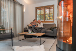 take your time at the open fire-place