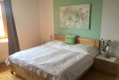 Obstgartenzimmer Doppelbett