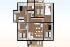 penthouse plattegrond 3d