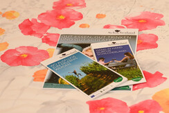 Prospektmaterial im Hause Kürzl, im Schilcherland