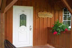 Eingangstür zur Waschbärwohnung