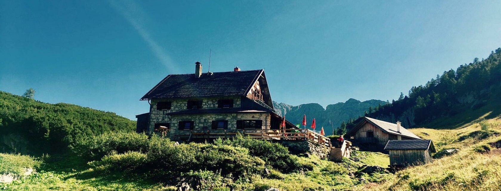 Pühringerhütte, Grundlsee, Ansicht Hütte