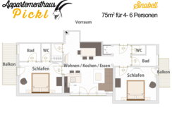 Appartement - Sinabell (Dachgeschoß)