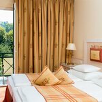 Photo of Double room, shower or bath, toilet, balcony | © Romantik Hotel im Park