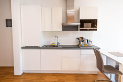 Küchenzeile im Apartment Graz-Ost mit Vollausstatt