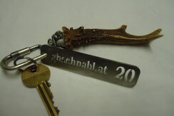 Schlüsselanhänger von den Gästezimmern