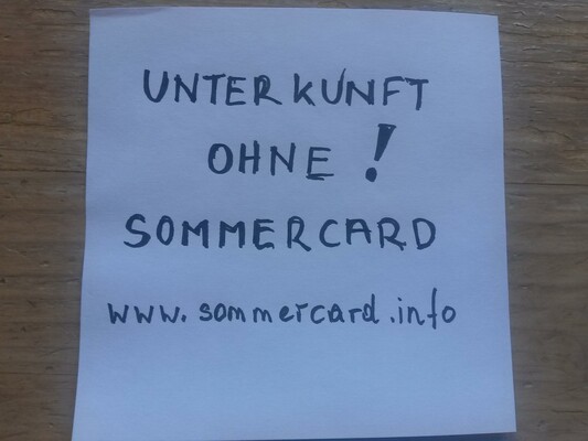 Nicht Mitglied der Sommercard