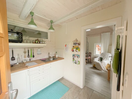 kitchenette tiny lavender house