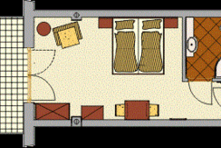 Grundriss Dreibettzimmer